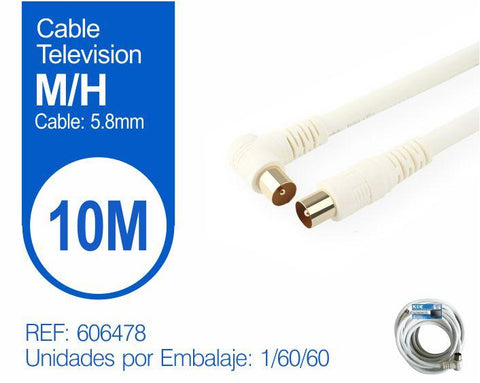 CABLE TELEVISION 10m M/H 9,5mm