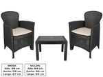 SET 2 SILLONES + MESA AKITA