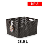 CESTA RATTAN No 6 28,5 L 34 X 40 CM WENGUE