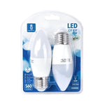 LED A5 C37 (2 pcs)(7W,E27,6400K)