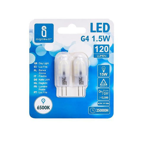 LED G4 1.5W 6500K Milky/DOUBLE(1.5W,6500K)