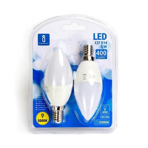 LED A5 C37 E14 5W 3000K/DOUBLE(5W,E14,3000K)