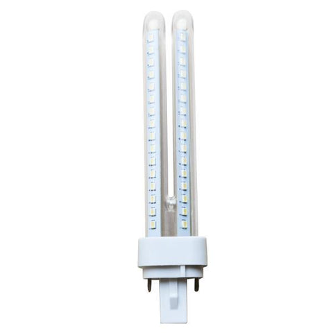 Enchufe LED B6(11W,G24d-3,6400K,Tubos dobles)