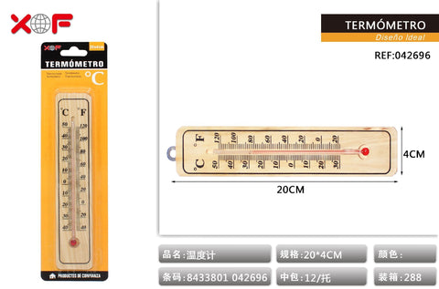 TERMOMETRO DE MADERA