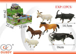 ANIMALES DE GRANJA SURTIDO EXP:12PCS