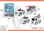 SET 4 COCHES POLICIA A FRICCION