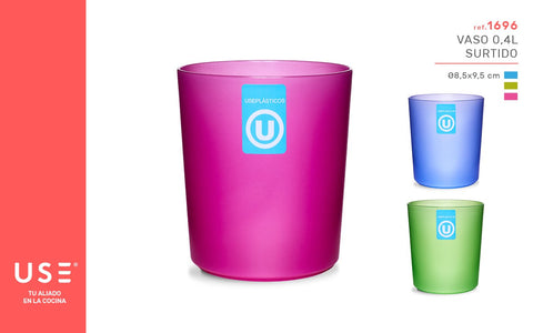 VASO PLASTICO 0.4L