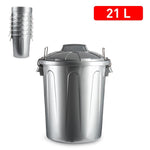 CUBO BASURA 21 L PLATA