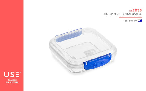 UBOX 0.75L CUADRADA