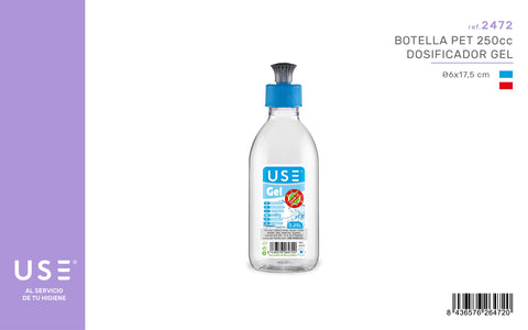 BOTELLA 250CC DOSICADOR GEL