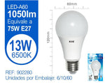 LED ESTáNDAR A60 13W E27 LUZ FRíA