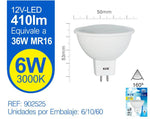 LED MR16 6W LUZ CáLIDA