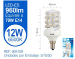 LED ESPIRAL 12W E14 LUZ FRIA