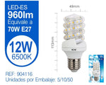 LED ESPIRAL 12W E27 LUZ FRIA