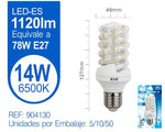 LED ESPIRAL 14W E27 LUZ FRIA