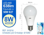 LED ESTáNDAR A60 8W E27 LUZ NATURAL