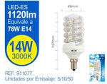 LED ESPIRAL 14W E14 LUZ CALIDA