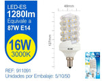 LED ESPIRAL 16W E14 LUZ CALIDA