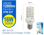 LED ESPIRAL 16W E27 LUZ CALIDA