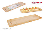 BANDEJA RECT. BAMBU 33X11.5CM QUTTIN