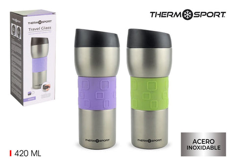 TRAVEL GLASS 420ML SOFT THERMOSPORT