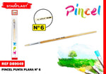 PINCEL PLANO N6