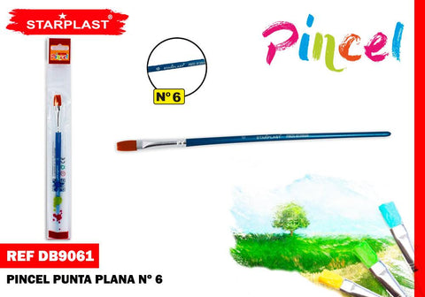 PINCEL PLANO N6