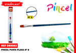 PINCEL PLANO N8